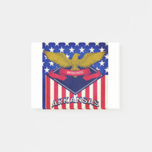 Arkansas USA Flag Post-it Notes