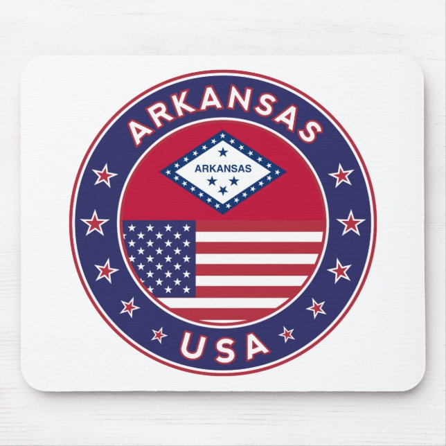 Arkansas, USA states Mouse Mat (Front)