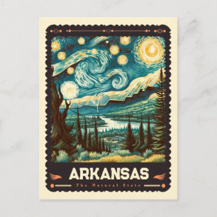 Arkansas Vincent Van Gogh Inspired Postcard