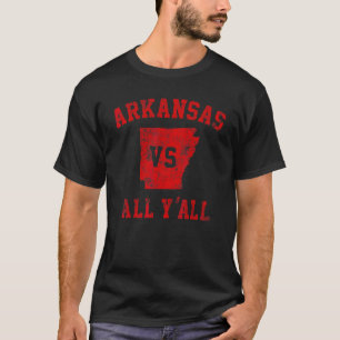 Arkansas vs All Yall for y'all Vintage Men Women T-Shirt