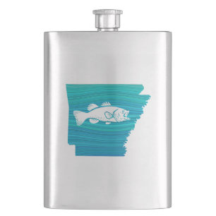 Arkansas Wave Fishing Hip Flask
