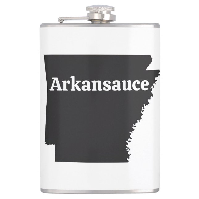 Arkansauce Hip Flask (Front)