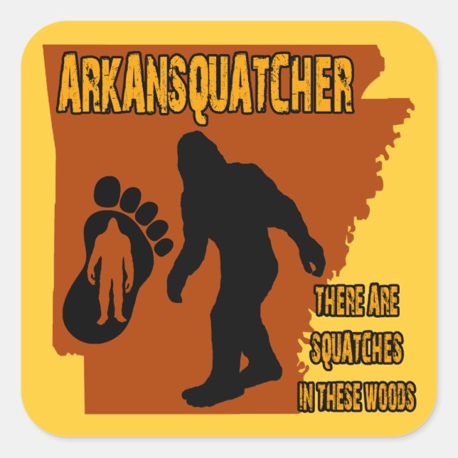 Arkansquatcher Square Sticker (Front)