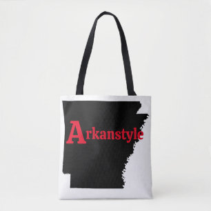 Arkanstyle Red Text Tote Bag