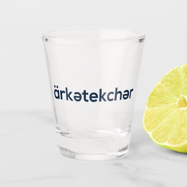Arketekcher Shot Glass (Front)