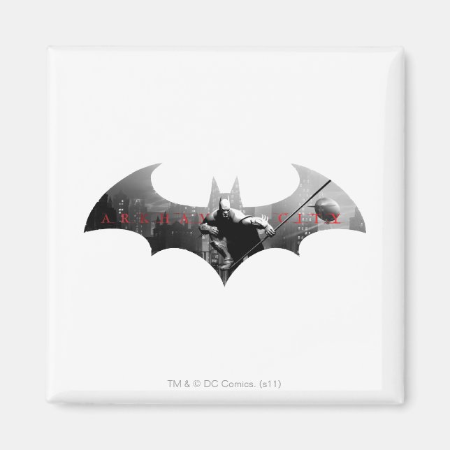 Arkham City Bat Symbol Magnet (Front)