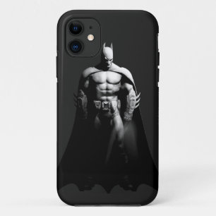 Arkham City   Batman Black and White Wide Pose iPhone 11 Case