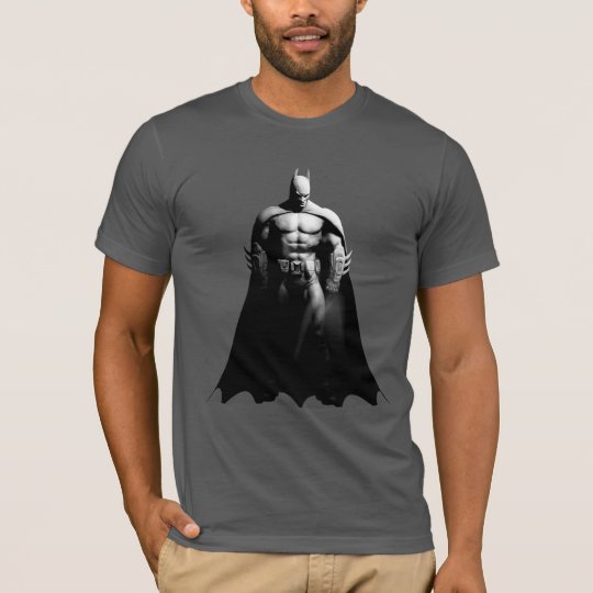 Arkham City | Batman Black and White Wide Pose T-Shirt