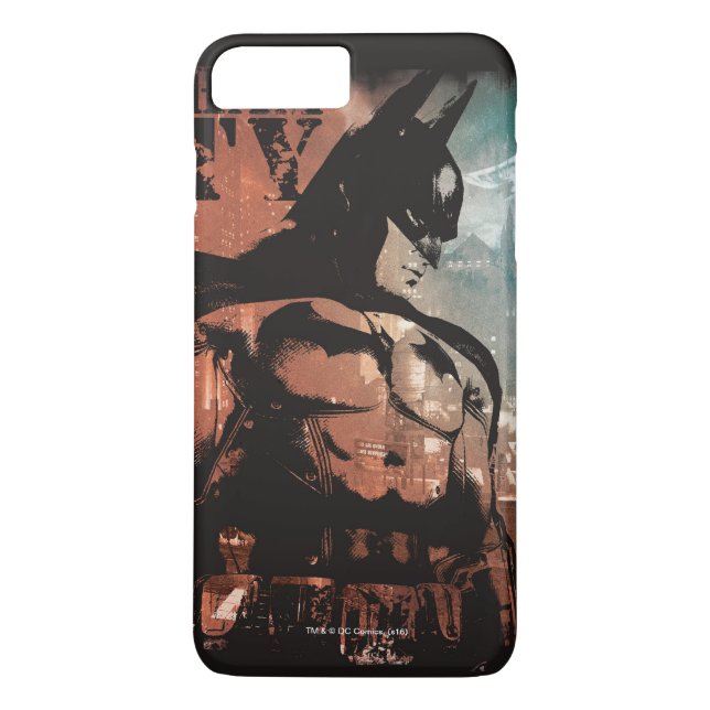 Arkham City Batman mixed media Case-Mate iPhone Case (Back)