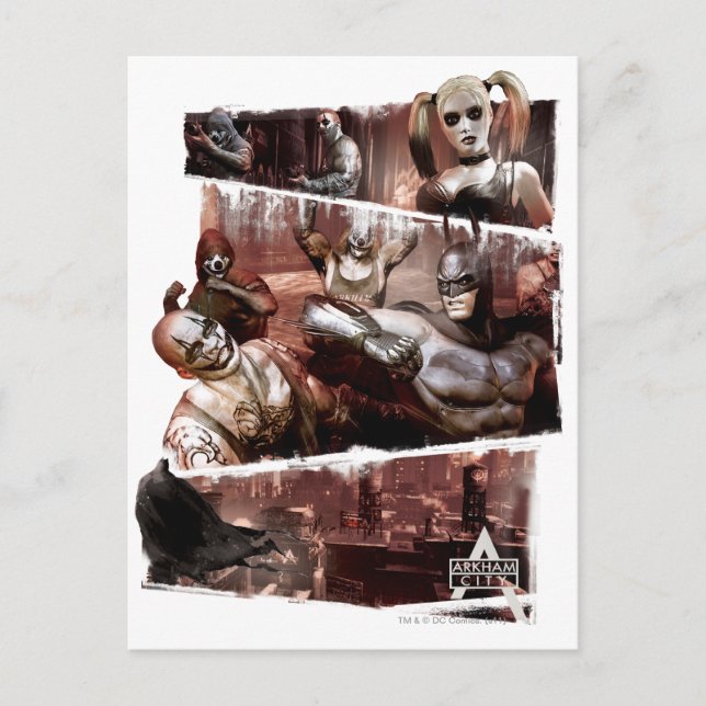 Arkham City Characters Trifold Postcard (Front)