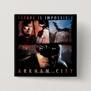 Arkham City Escape is Impossible 15 Cm Square Badge