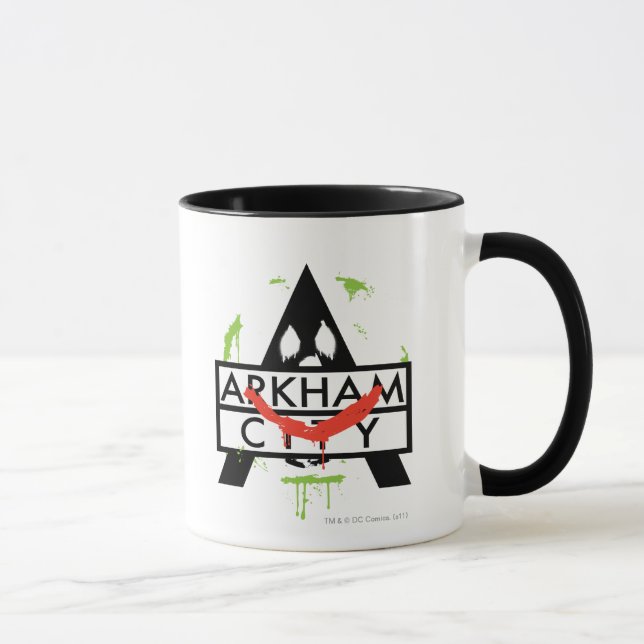 Arkham City Icon w/ Joker marks 2 Mug (Right)