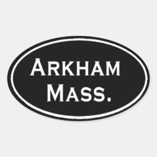 Arkham Mass. Oval Sticker