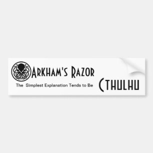 Arkham's Razor Bumper Sticker