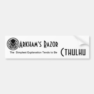 Arkham's Razor Bumper Sticker