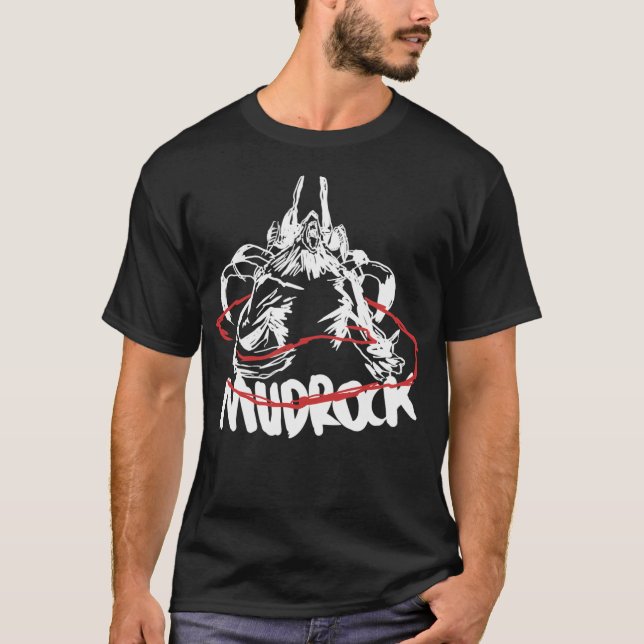 Arknights Mudrock Power Black T-Shirt (Front)