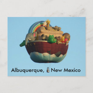 Arky Hot Air Balloon Postcard