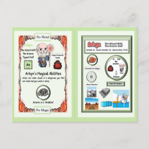 Arkyn Wizard - Arsenic Element Postcard