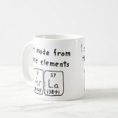 Arla periodic table name mug (Front Left)