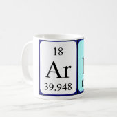 Arla periodic table name mug (Front Left)