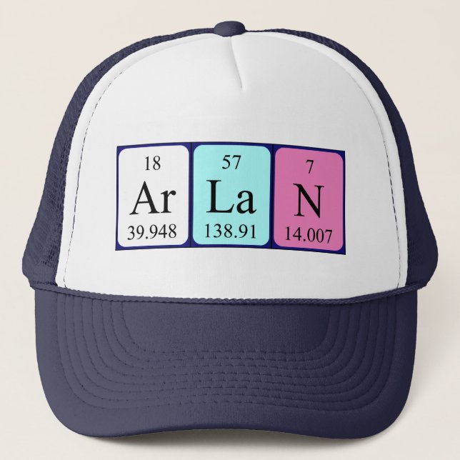 Arlan periodic table name hat (Front)