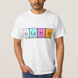 Arland periodic table name shirt