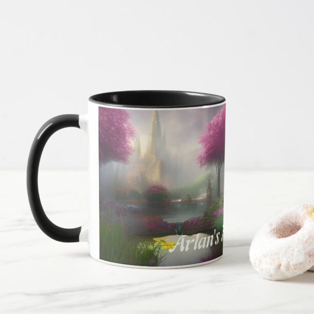 Arlan's Morning Tea Personalised Customisable Mug (With Donut)