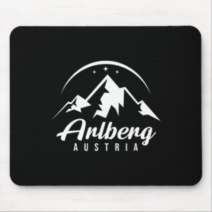 Arlberg Austria Ski Resort Skiing Snowboarding Sou Mouse Mat