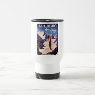 Arlberg Austria ski travel poster Mug