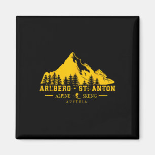 Arlberg St. Anton Austria Ski Resort Alpine Skiing Magnet