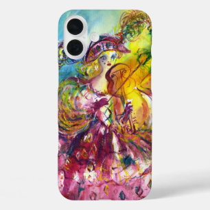 ARLECCHINA VIOLINIST / Venetian Carnival Night iPhone 16 Plus Case