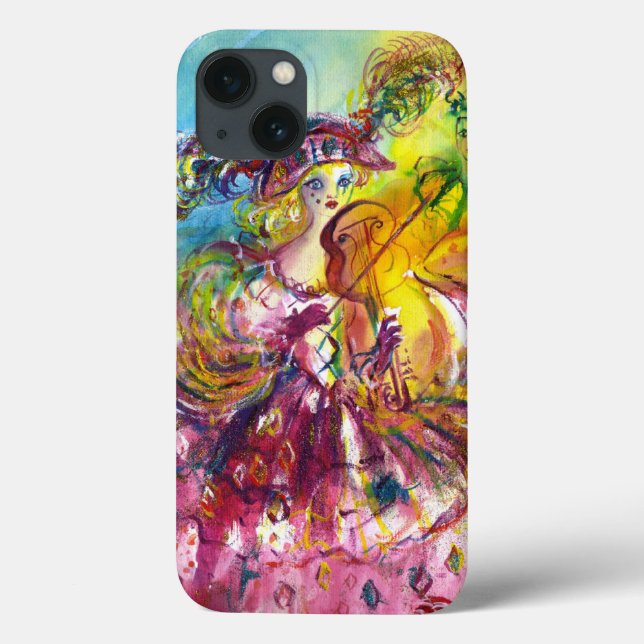 ARLECCHINA  VIOLINIST / Venetian Carnival Night Case-Mate iPhone Case (Back)
