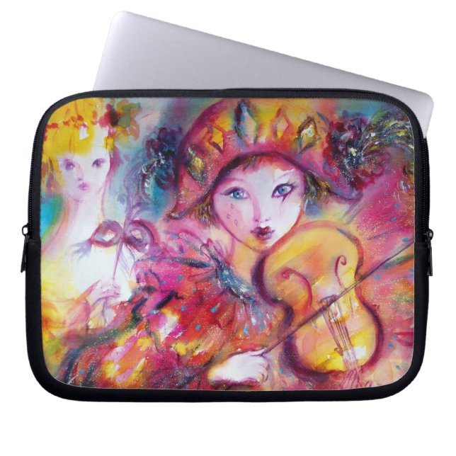 ARLECCHINO AND COLOMBINA LAPTOP SLEEVE (Front)
