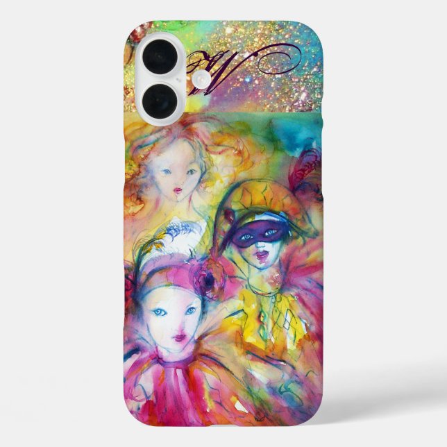 ARLECCHINO PIERO AND COLOMBINA /  MONOGRAM Case-Mate iPhone CASE (Back)