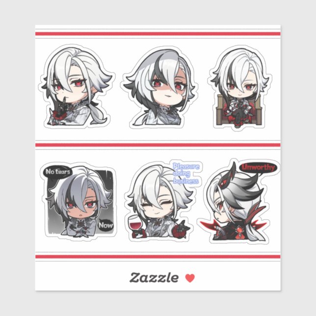 Arlecchino Stickers (Sheet)