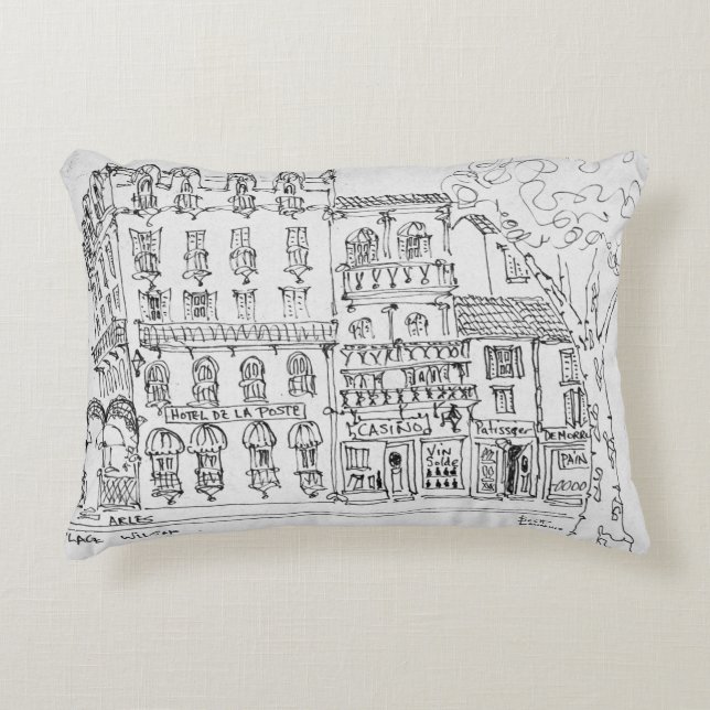Arles, France Decorative Cushion (Front)