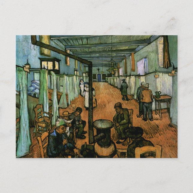 Arles Hospital Ward, Vincent van Gogh Postcard (Front)