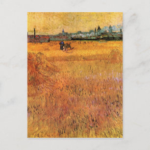 Arles View from the Wheat Fields by van Gogh Postcard