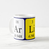Arlin periodic table name mug (Front Left)