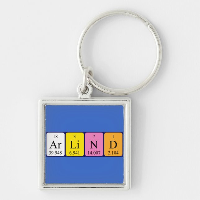 Arlind periodic table name keyring (Front)