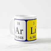 Arlind periodic table name mug (Front Left)