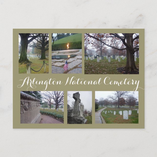 Arlington Cemetery Collage Postcard (Front)