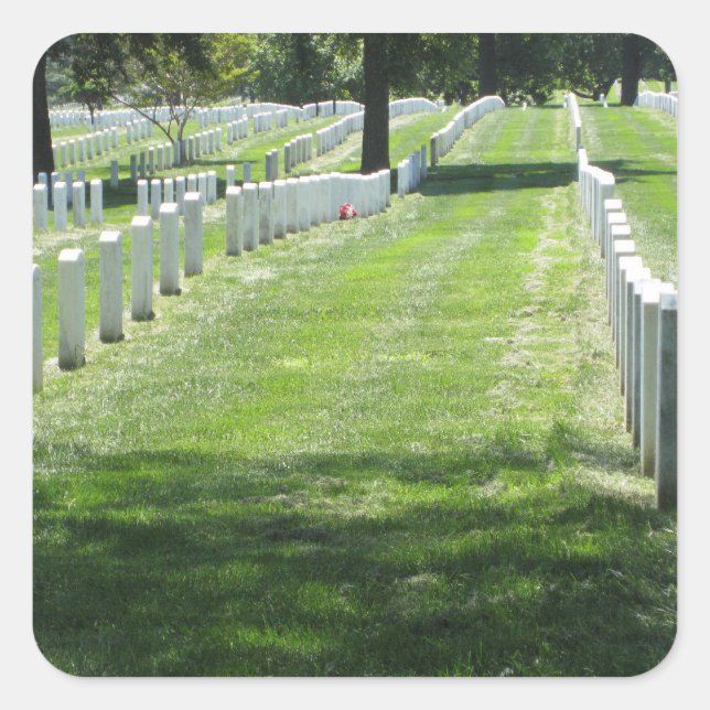 Arlington Cemetery Square Sticker (Front)