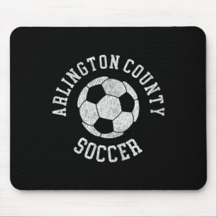 Arlington County Soccer Retro Distressed 90's Vint Mouse Mat