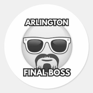 Arlington Final Boss Cool Emoji Sticker