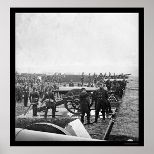 Arlington Gun Crew Drilling 1863 Poster