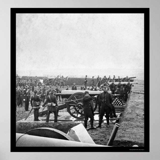 Arlington Gun Crew Drilling 1863 Poster (Front)