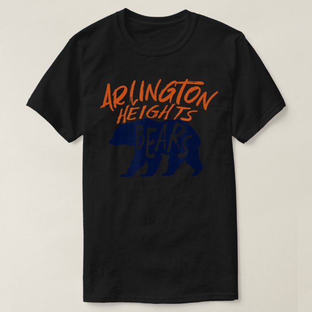 Arlington Heights Bears Football Team Touchdown Re T-Shirt (Design Front)