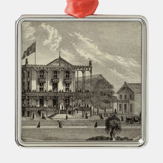 Arlington House, Ocean Grove, NJ Metal Tree Decoration (Front)