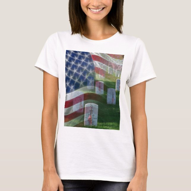 Arlington National Cemetery, American Flag T-Shirt (Front)